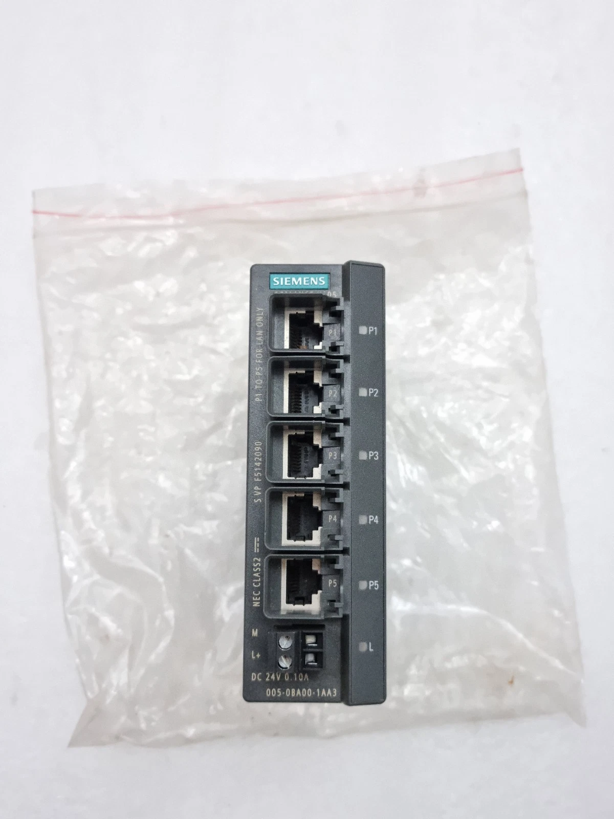 Siemens 6GK5005-0BA00-1AA3 SCALANCE X005 SimaticNet Industrial Ethernet Switch